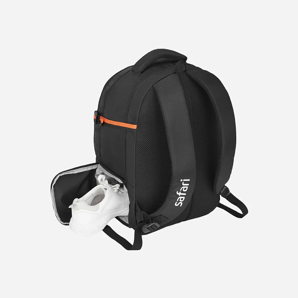 Safari Aero 38L Black School Backpack with Raincover - Image 7