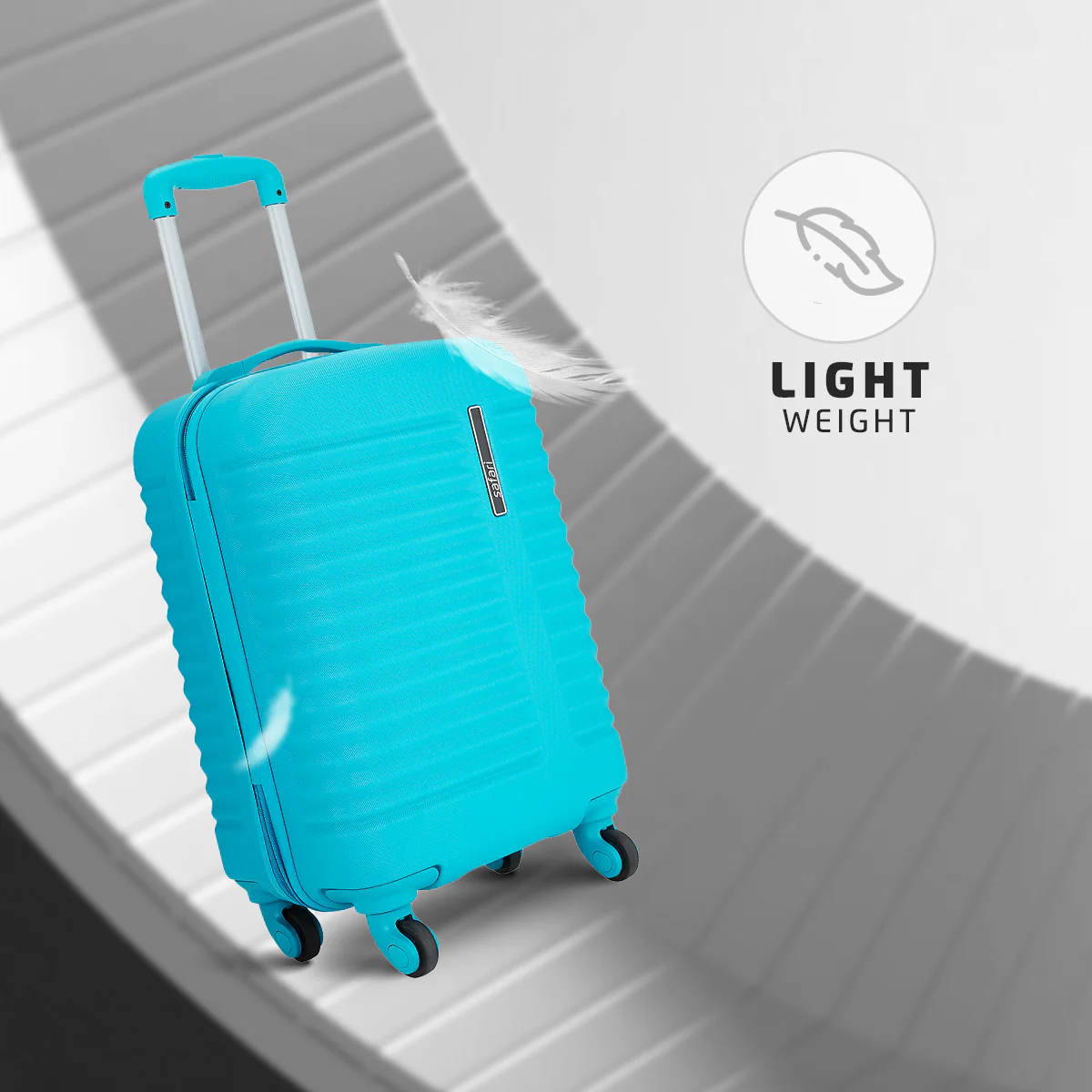 Safari Aerodyne Cyan Lightweight Trolley Bag with TSA Lock and Airline Compliant Sizing - Image 6