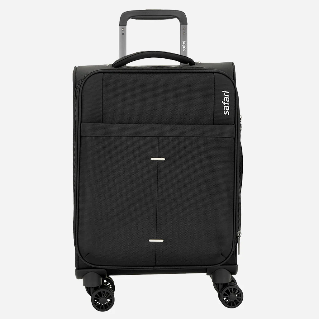 Safari Airpro Set of 2 Black Lightweight Trolley Bags with Dual Wheels - Image 10