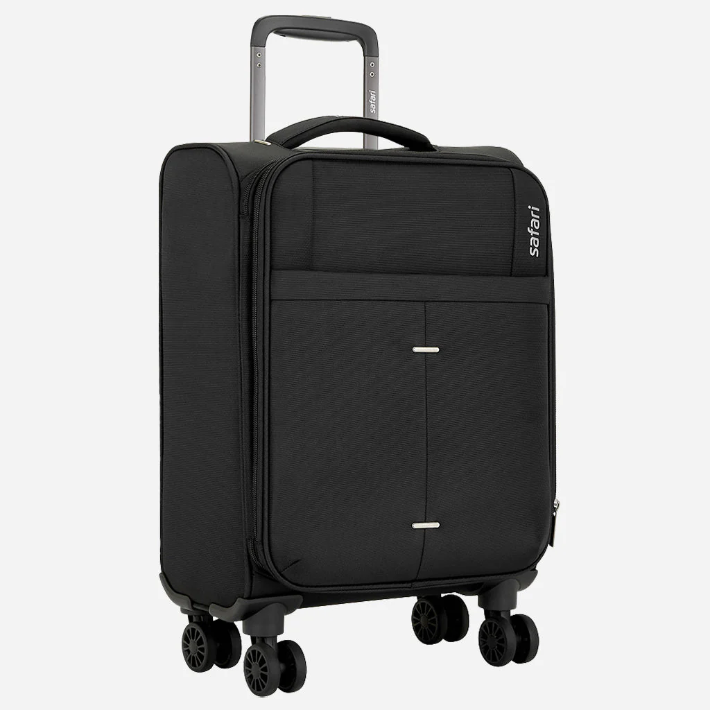 Safari Airpro Set of 2 Black Lightweight Trolley Bags with Dual Wheels - Image 11