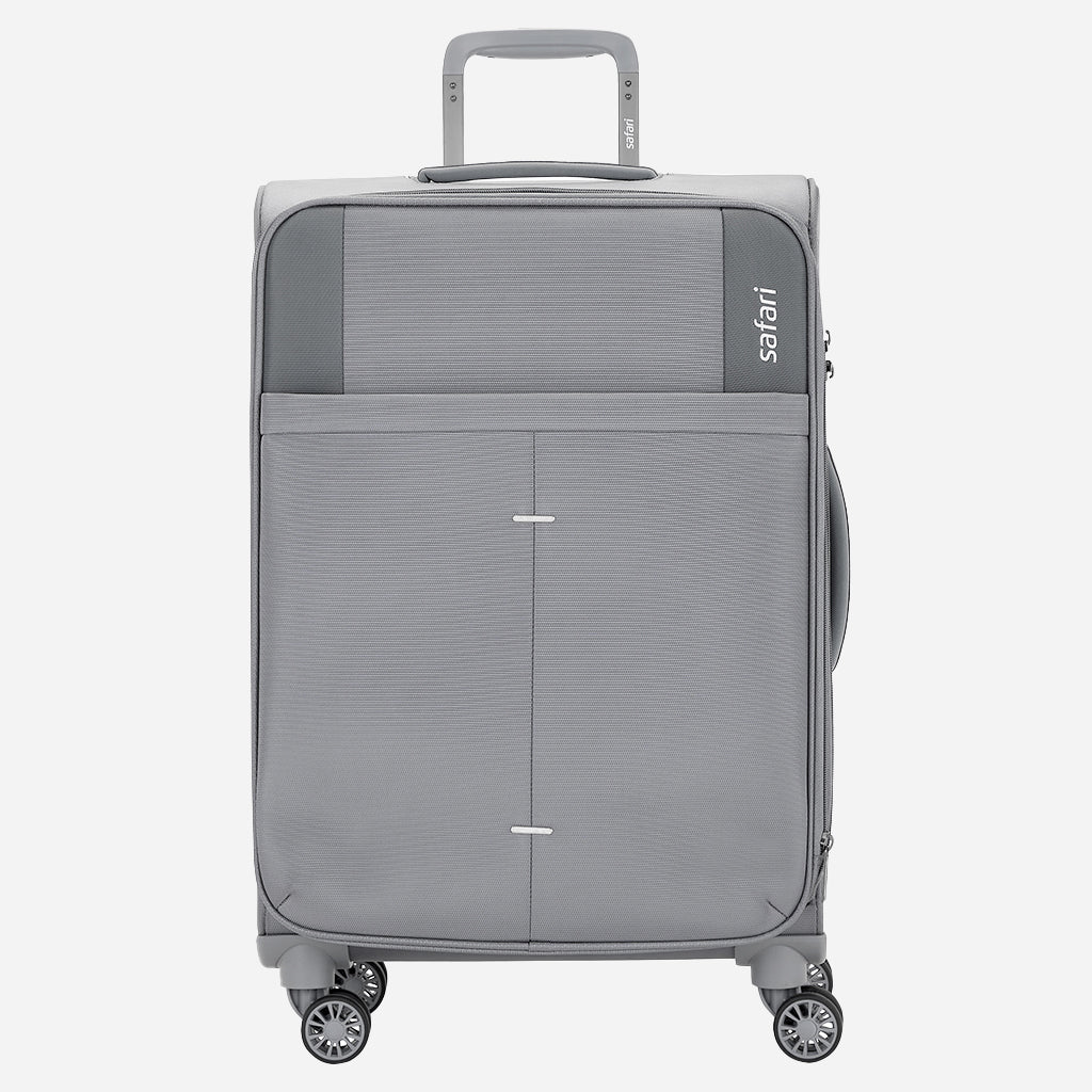 Safari Airpro Set of 2 Grey Lightweight Trolley Bags with 360° Wheels - Image 10