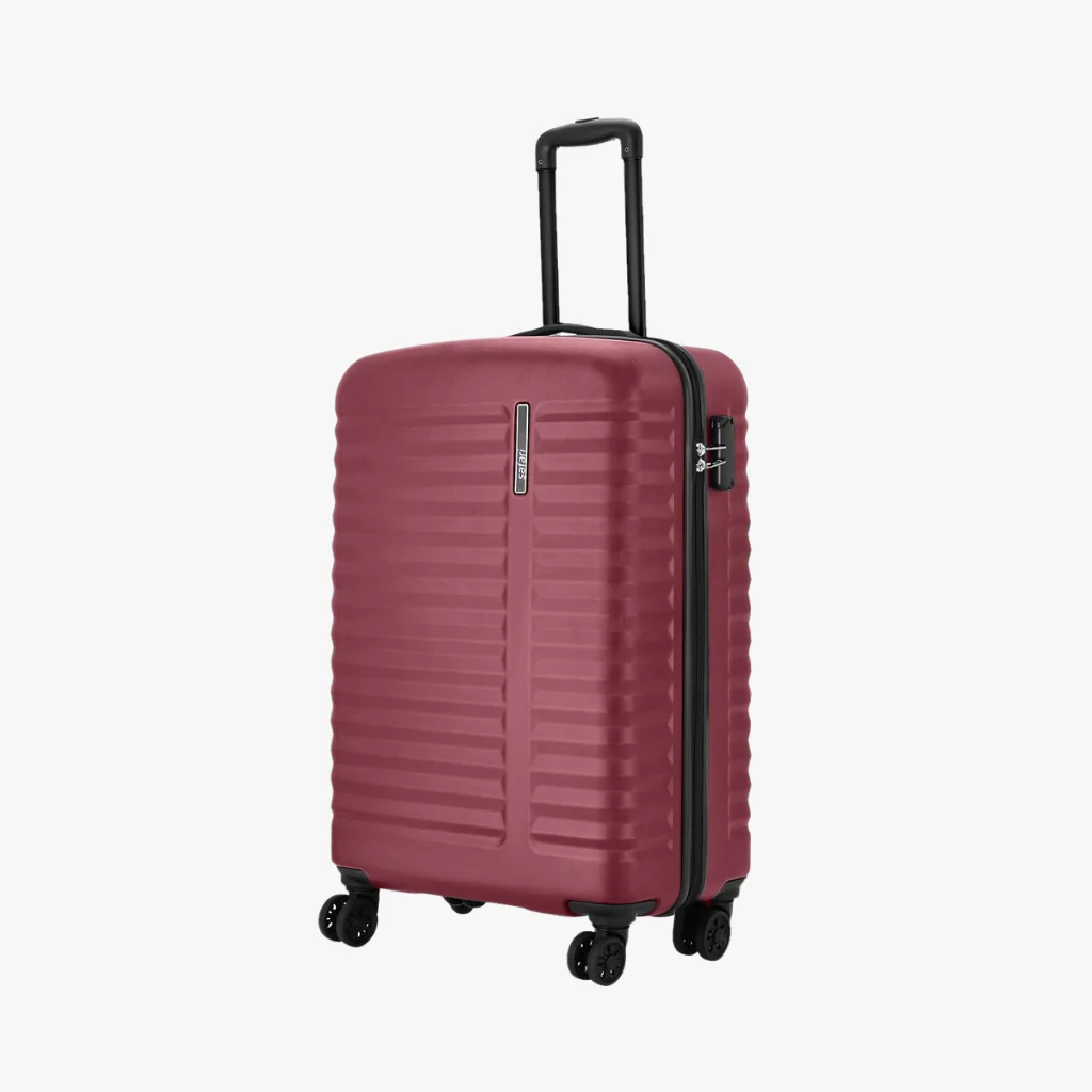 Safari Altius 4W Wine Red Trolley Bag with Dual Wheels - Image 5