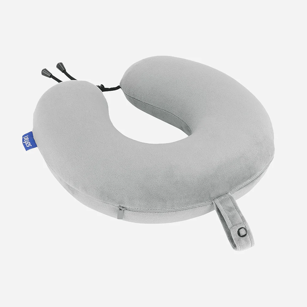Safari Basic Neck Pillow With Washable Cover - Grey - Image 5