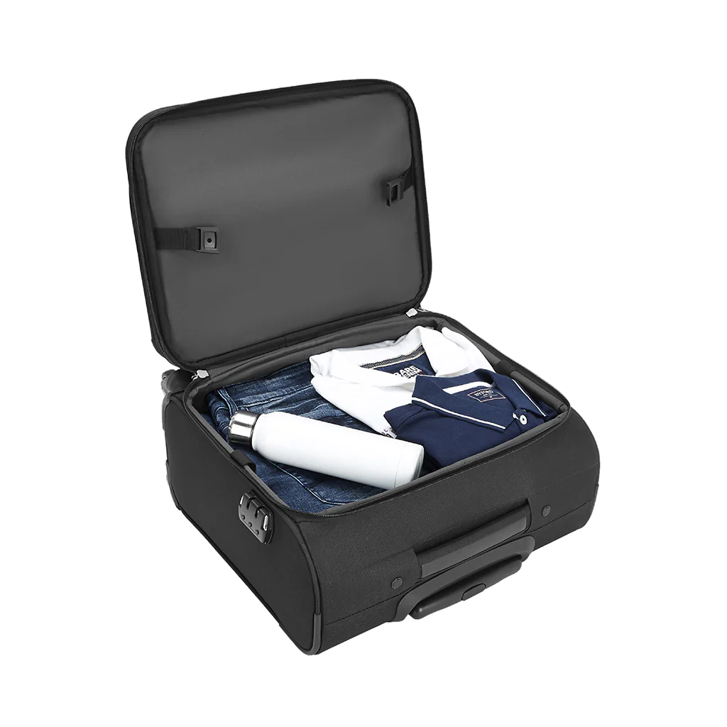 Safari Brighton Black Overnighter Laptop Trolley Bag with Fixed Combination Lock - Image 5