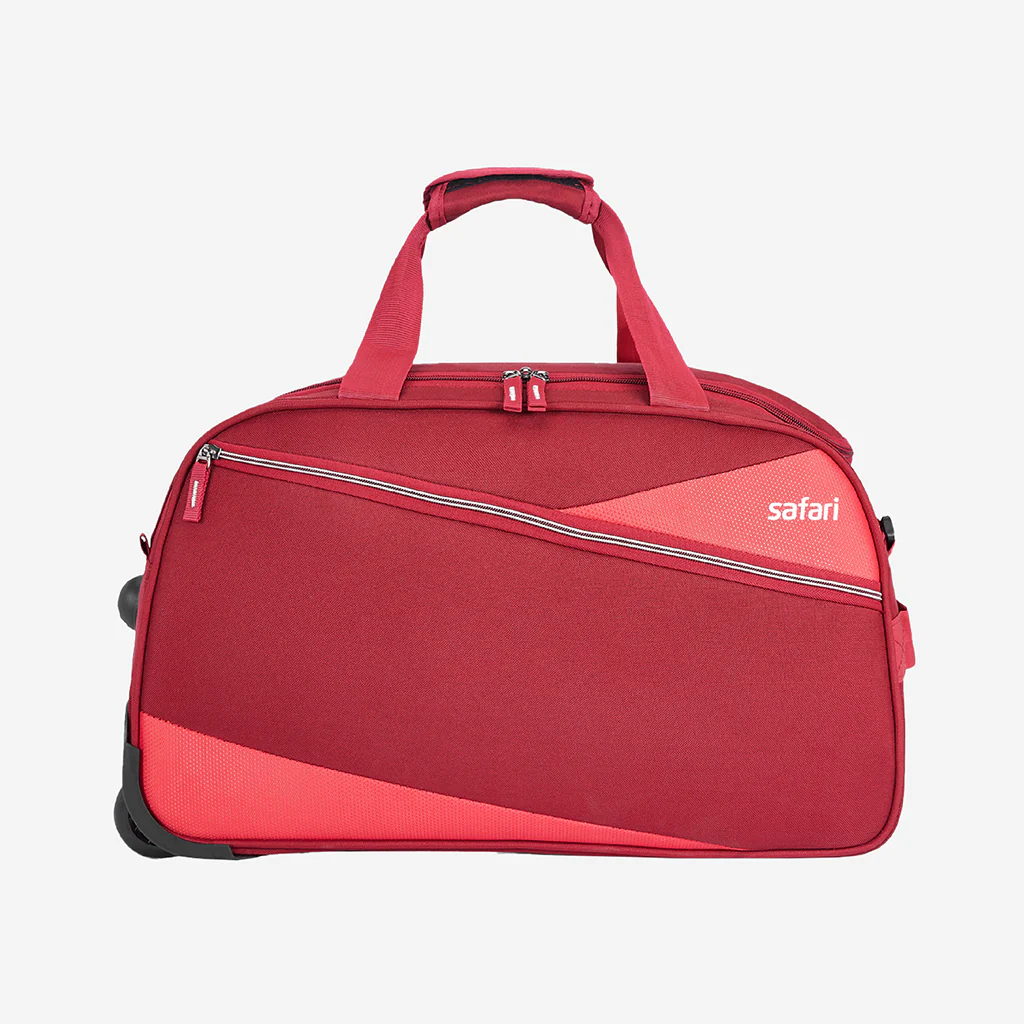 Safari Red Buzz Rolling Duffle Bag With Wheels - Image 3