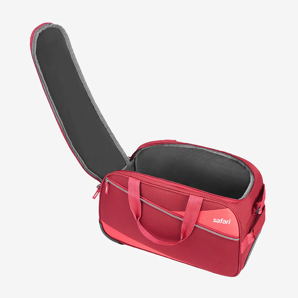 Safari Red Buzz Rolling Duffle Bag With Wheels - Image 6
