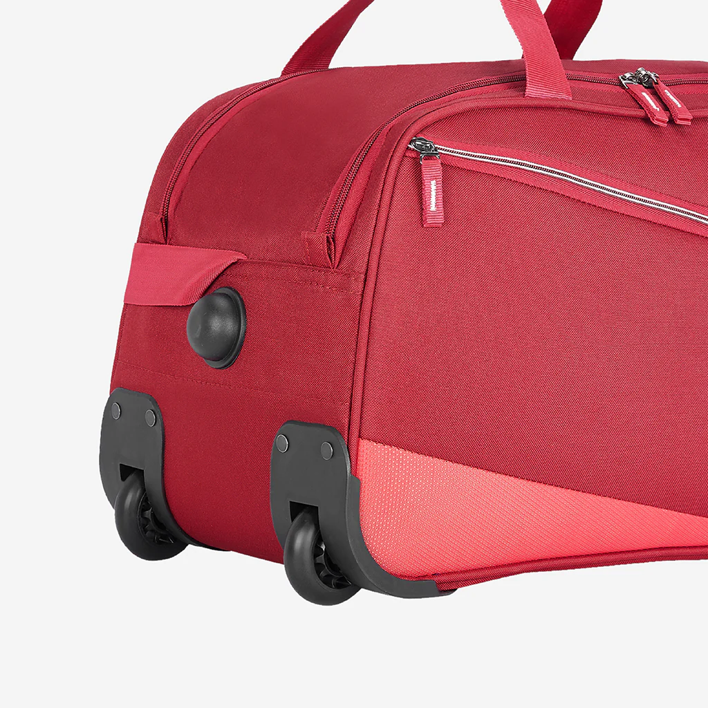 Safari Red Buzz Rolling Duffle Bag With Wheels - Image 8