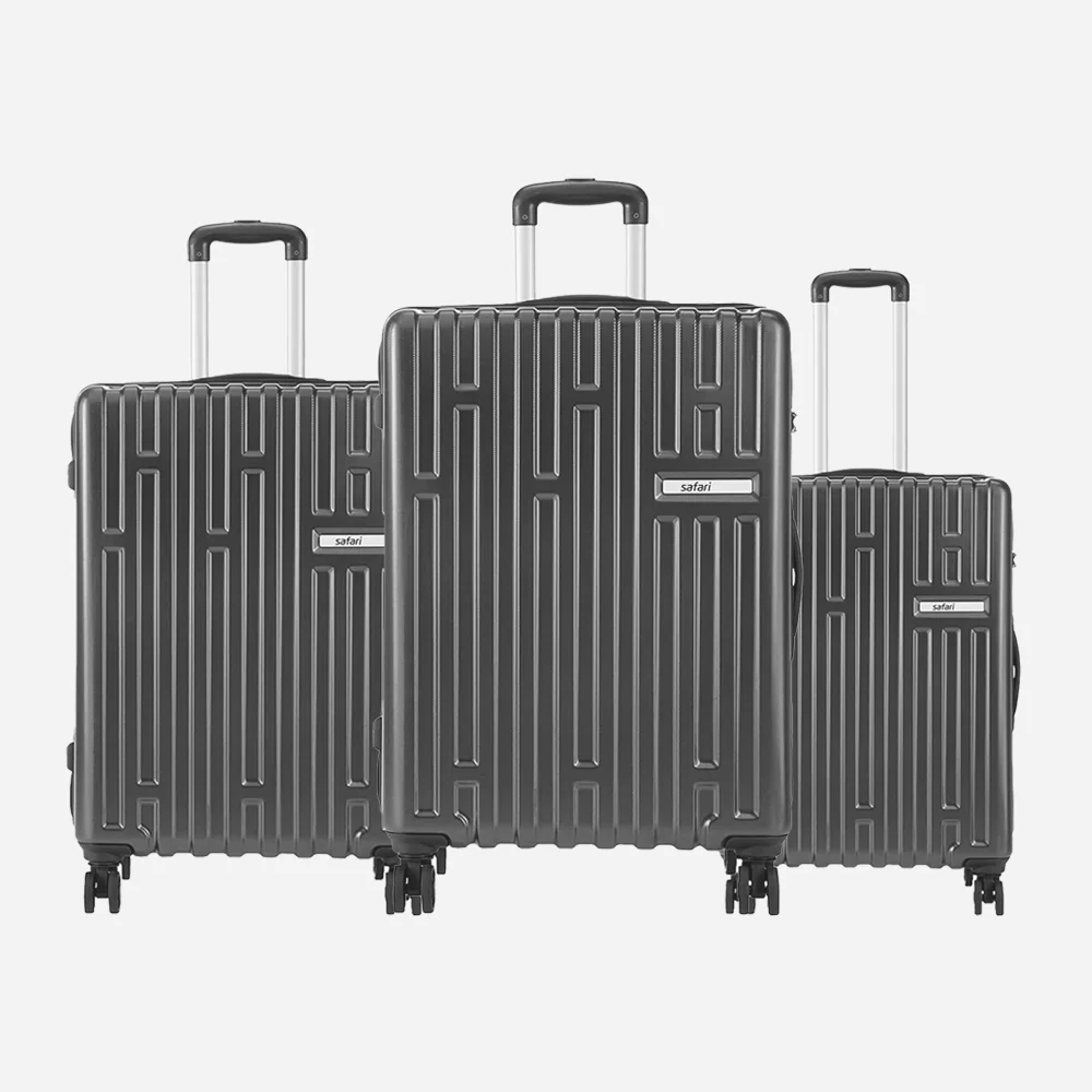 Cargo Max Hard Luggage Combo (Cabin, Medium and Large) - Gun Metal