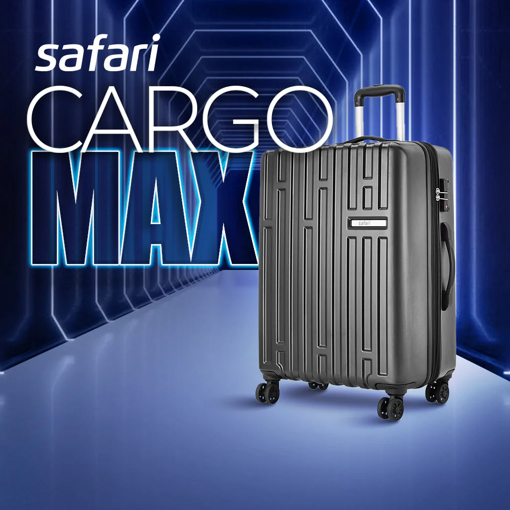 Cargo Max Hard Luggage Combo (Cabin, Medium and Large) - Gun Metal - Image 2