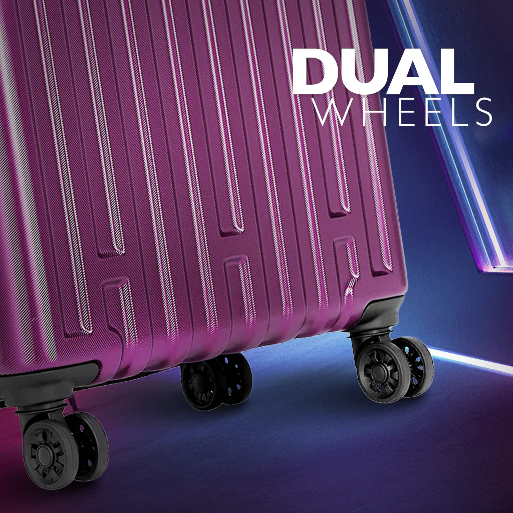 Safari Cargo Max Magenta Purple Expandable Trolley Bag with Premium Interior & Anti Theft Zipper - Image 5