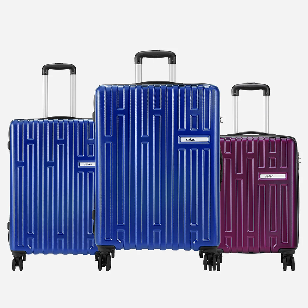 Safari Cargo Neo Set of 3 TSA Lock Trolley Bags with 360° Wheels - Image 3