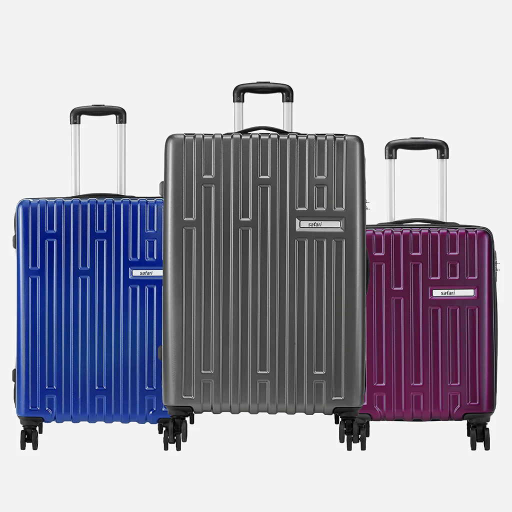 Safari Cargo Neo Set of 3 TSA Lock Trolley Bags with 360° Wheels - Image 4