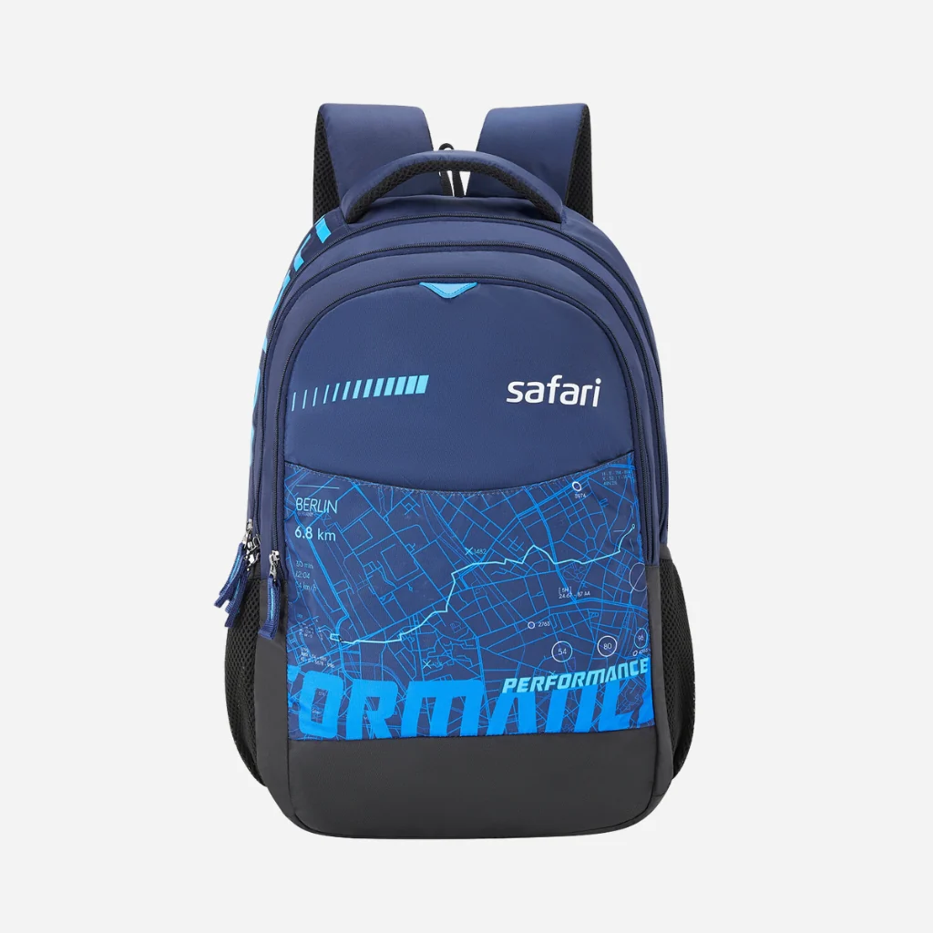 Safari Chase 104 Superior 26.8L Superior Blue Laptop Backpack with Easy Access Pockets - Image 2
