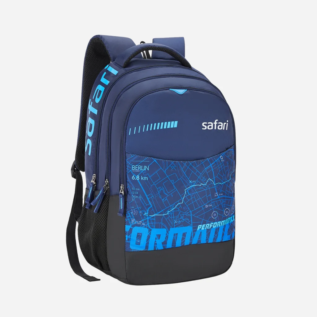 Safari Chase 104 Superior 26.8L Superior Blue Laptop Backpack with Easy Access Pockets - Image 3