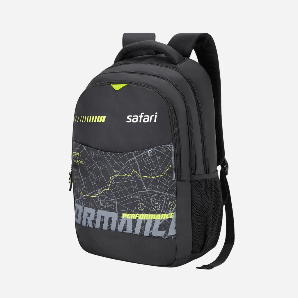 Safari Chase 104 Superior 26.8L Grey Laptop Backpack with Easy Access Pockets