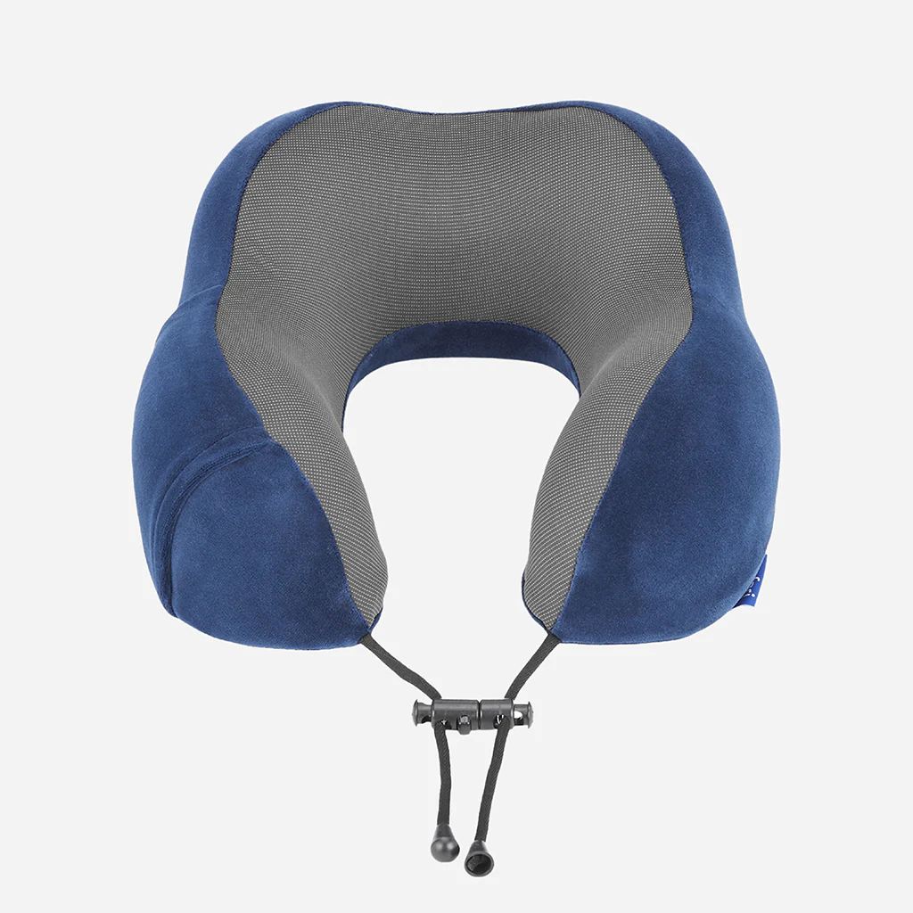 Safari Curve Ergonomic Neckpillow with Removable Cover - Blue - Image 2