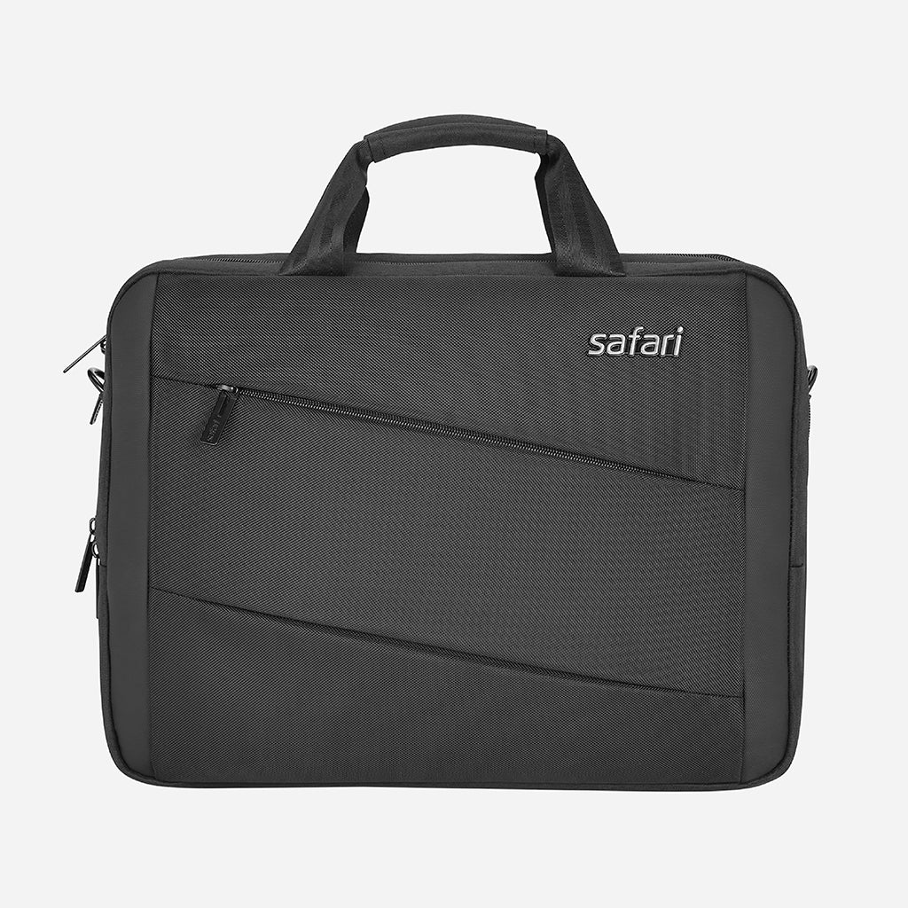 Safari Droit Dual Compartment Messenger Bag - Black - Image 2