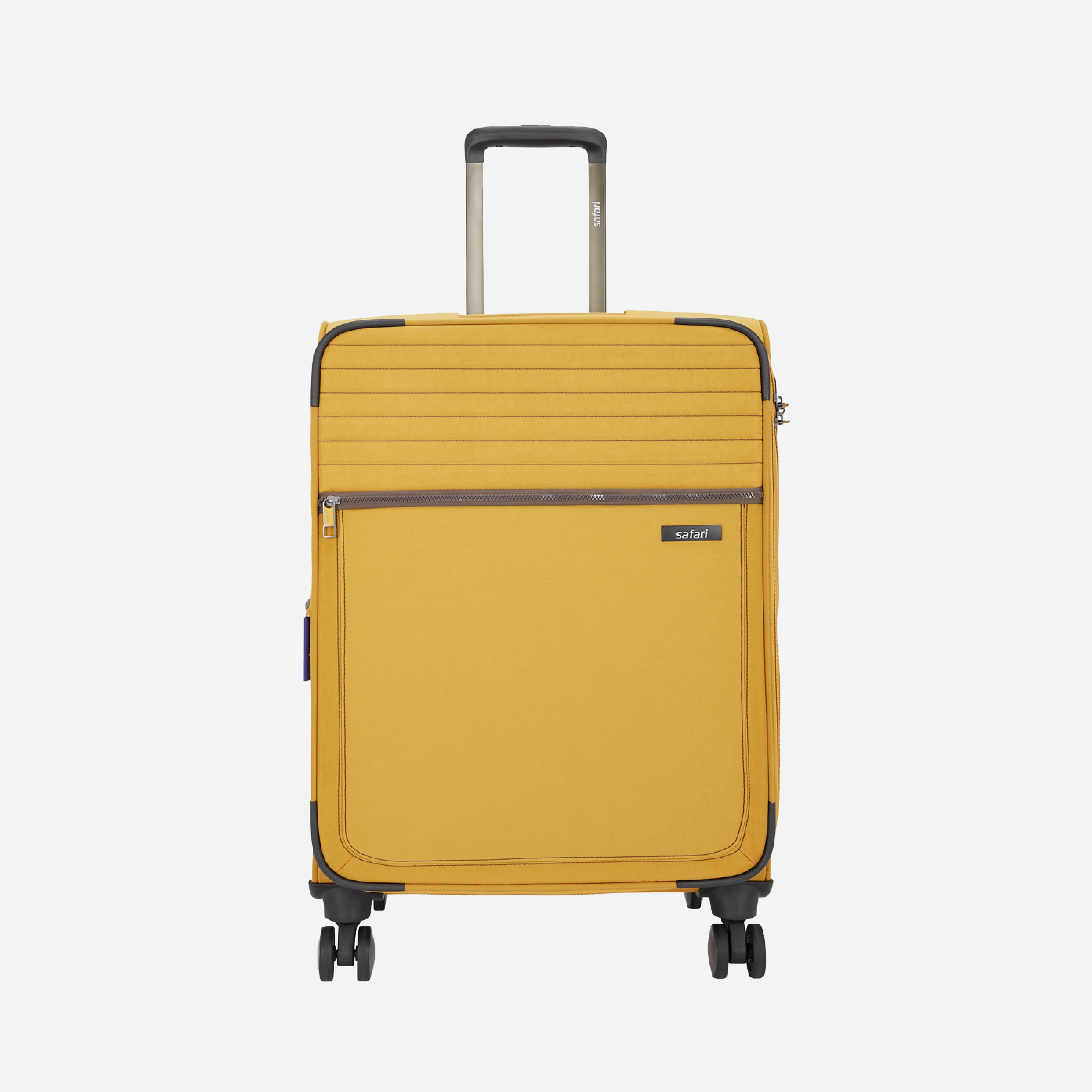 Safari Duvet Yellow Trolley Bag with Dual Wheels & TSA lock - Image 2
