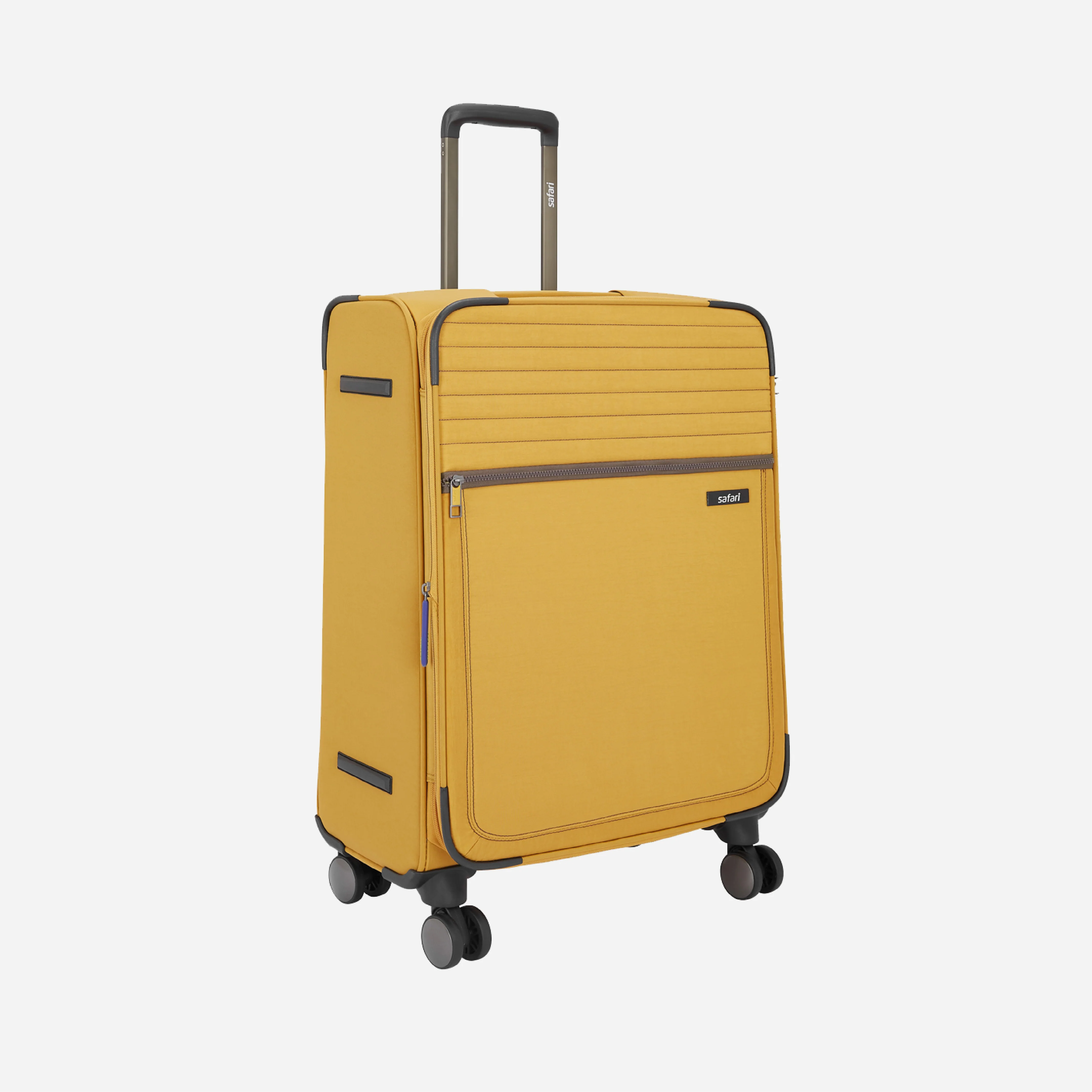 Safari Duvet Yellow Trolley Bag with Dual Wheels & TSA lock - Image 3