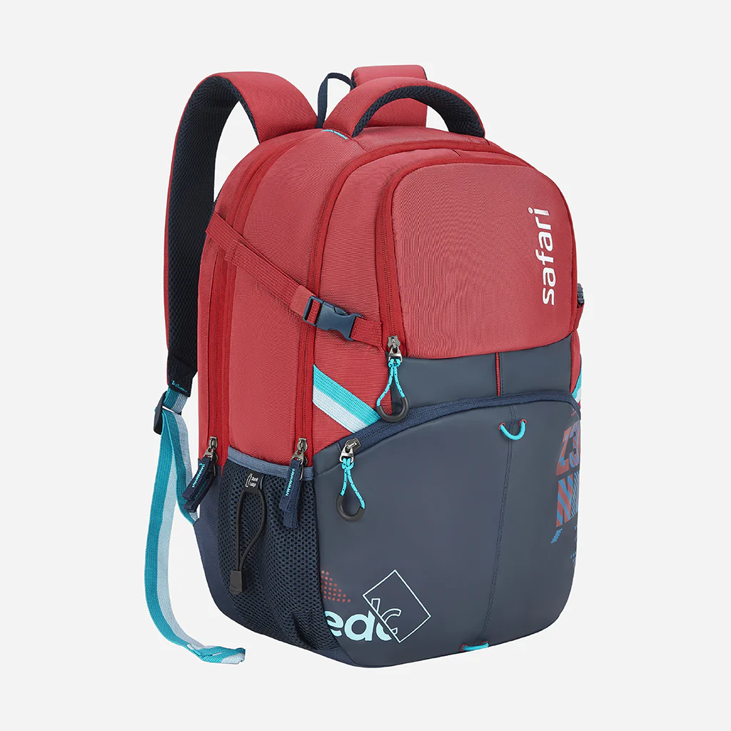 Safari Expand 9 43L Red School Backpack with Easy Access Pockets - Image 3