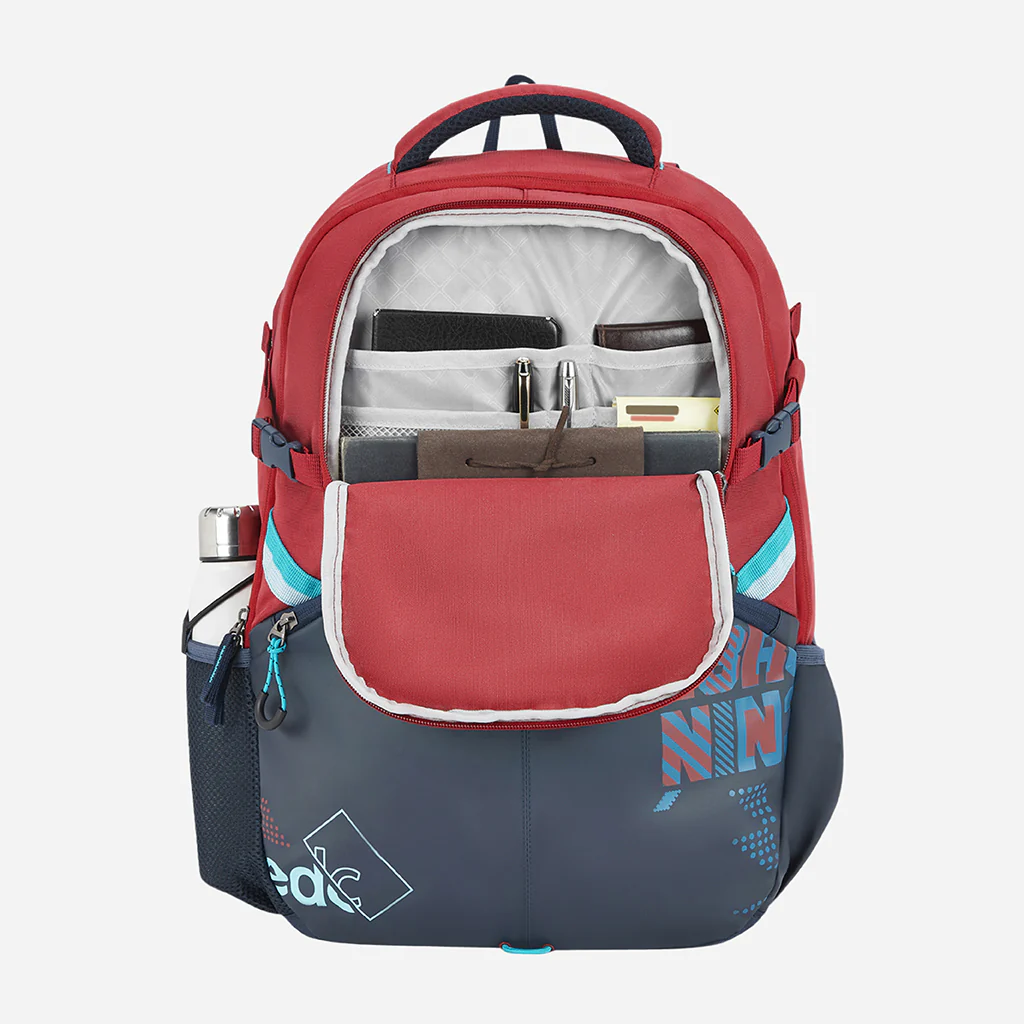 Safari Expand 9 43L Red School Backpack with Easy Access Pockets - Image 7