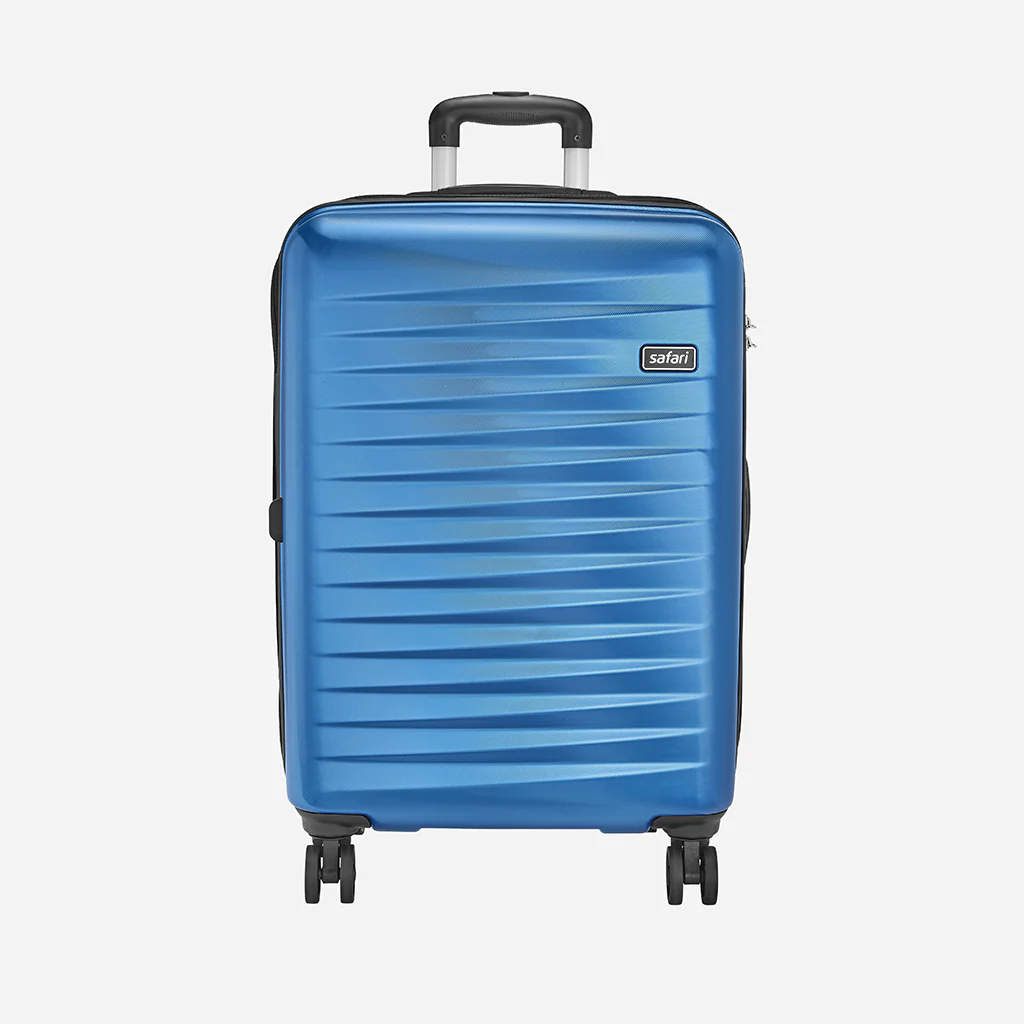 Safari Fiesta Electric Blue Trolley Bag with Dual Wheels - Image 17