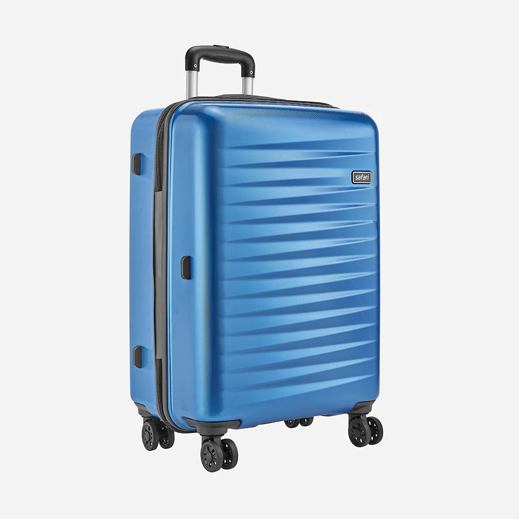 Safari Fiesta Electric Blue Trolley Bag with Dual Wheels - Image 18