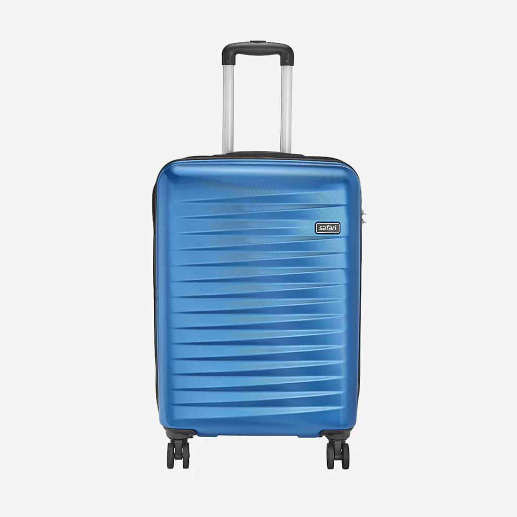 Safari Fiesta Electric Blue Trolley Bag with Dual Wheels - Image 5