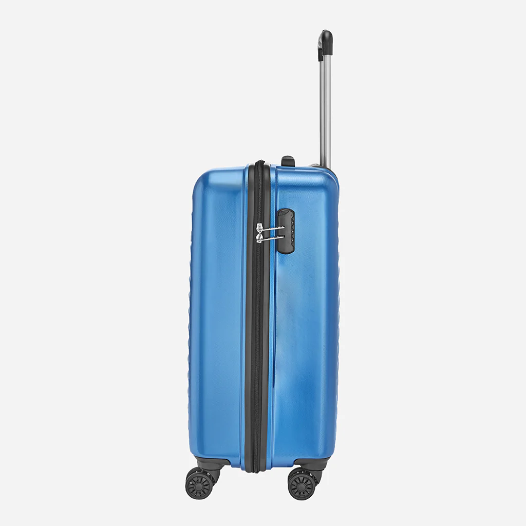 Safari Fiesta Electric Blue Trolley Bag with Dual Wheels - Image 8