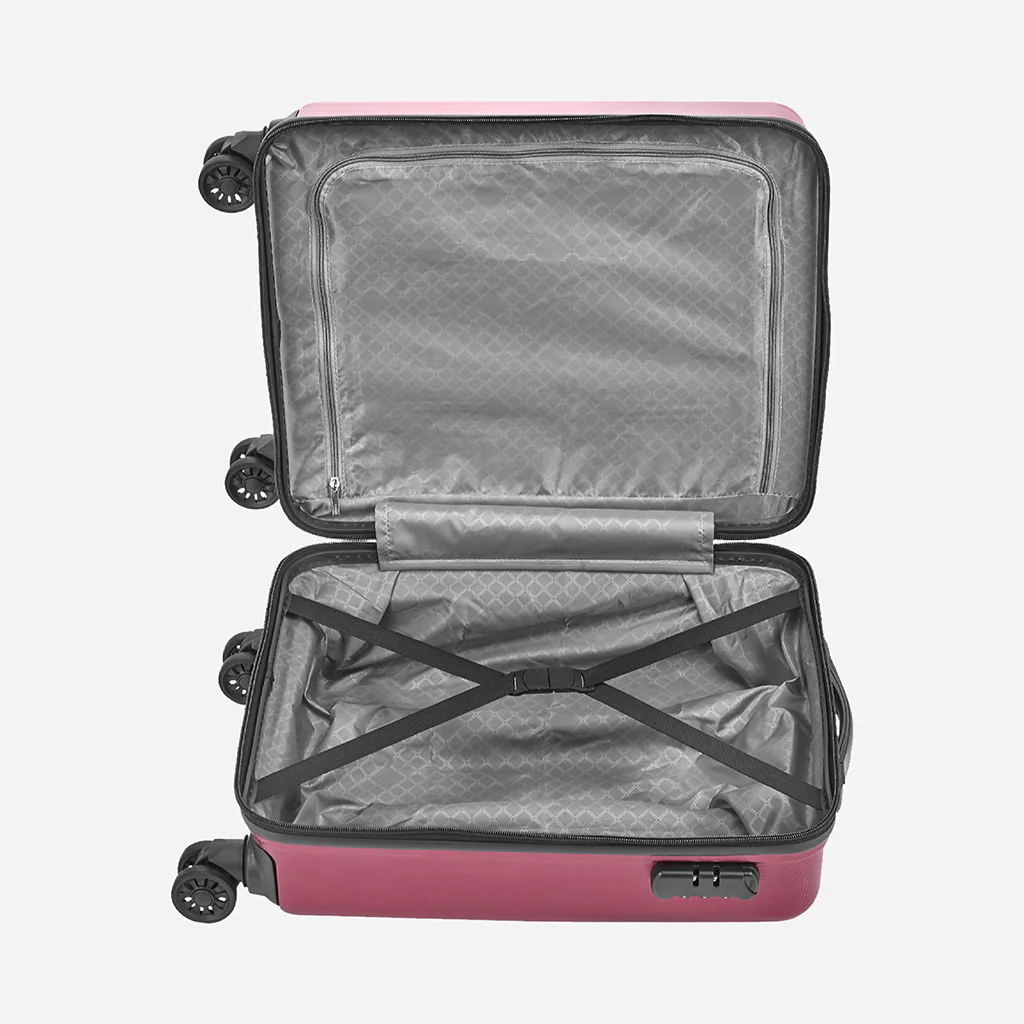 Safari Fiesta Wine Red Trolley Bag with Dual Wheels - Image 10
