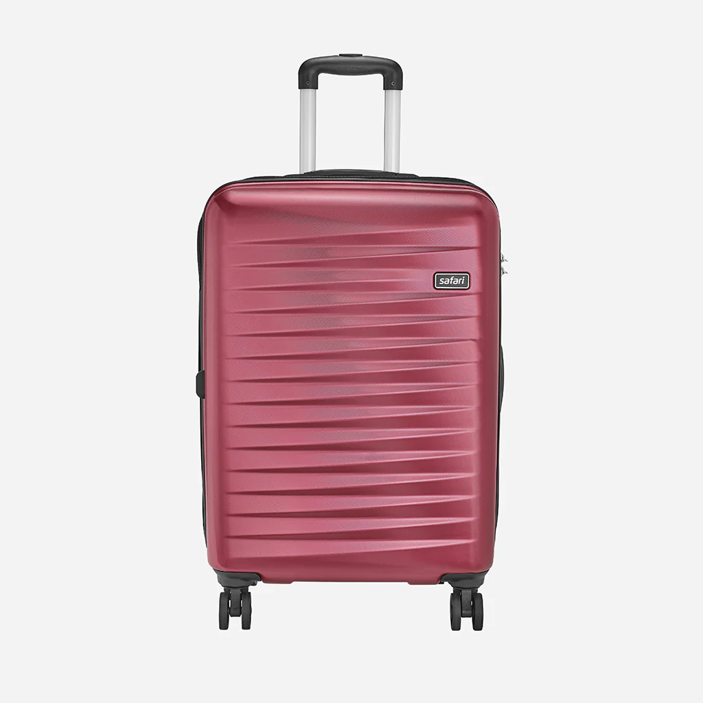 Safari Fiesta Wine Red Trolley Bag with Dual Wheels - Image 11