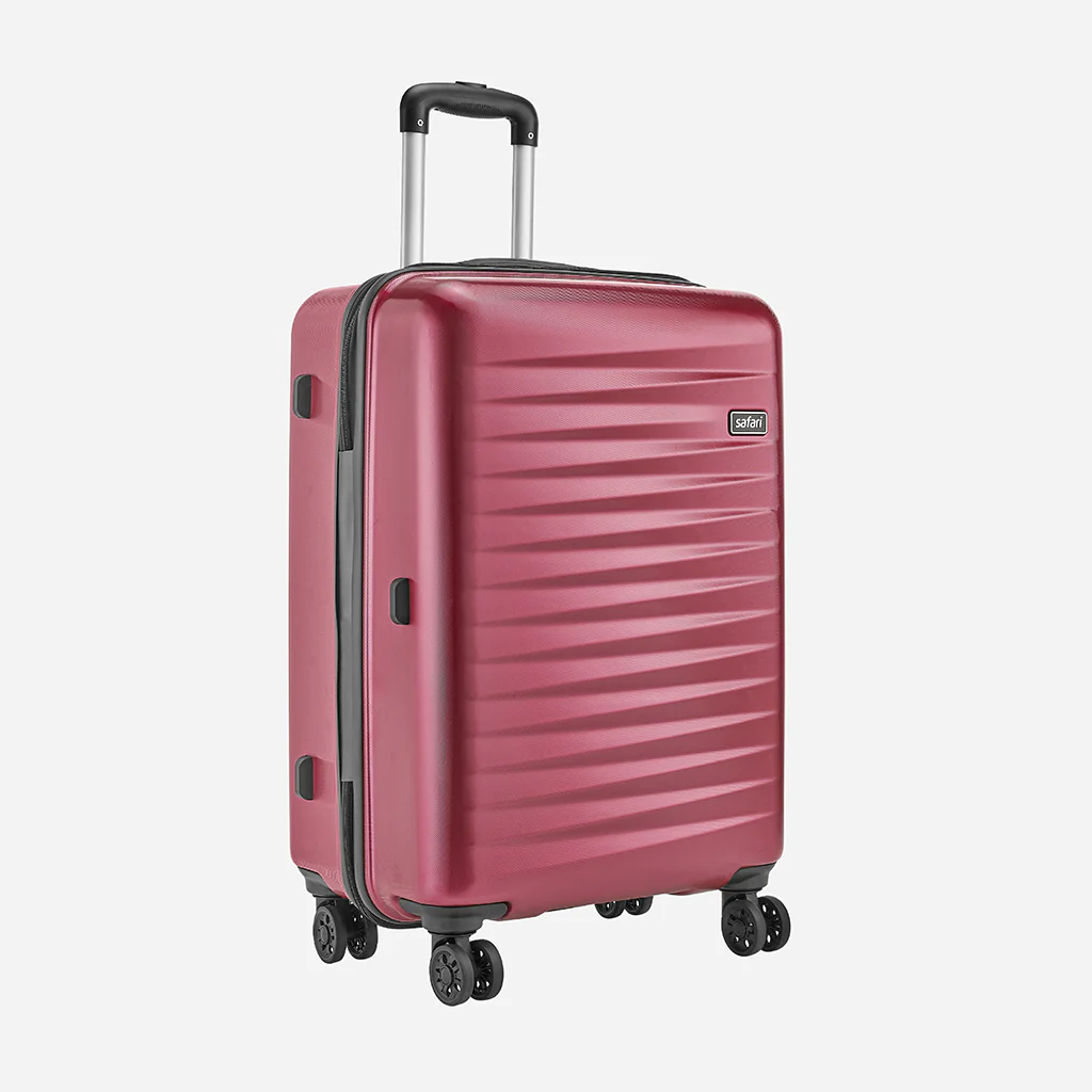Safari Fiesta Wine Red Trolley Bag with Dual Wheels - Image 12