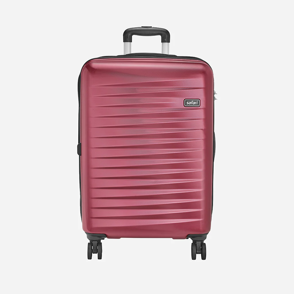 Safari Fiesta Wine Red Trolley Bag with Dual Wheels - Image 17