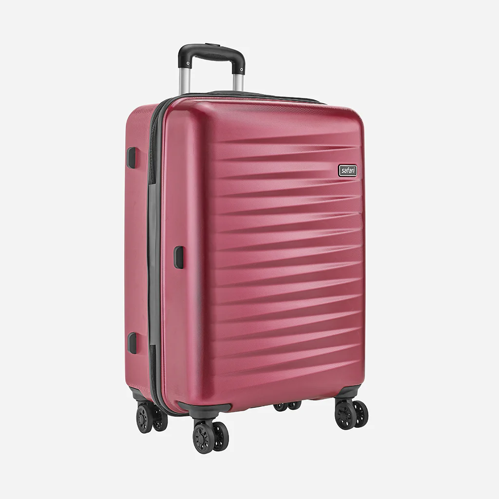 Safari Fiesta Wine Red Trolley Bag with Dual Wheels - Image 18
