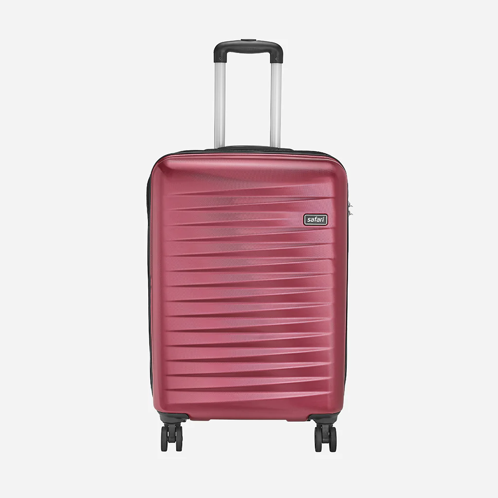 Safari Fiesta Wine Red Trolley Bag with Dual Wheels - Image 5