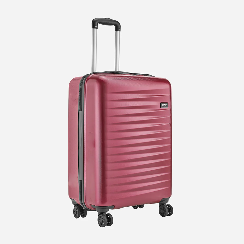 Safari Fiesta Wine Red Trolley Bag with Dual Wheels - Image 6