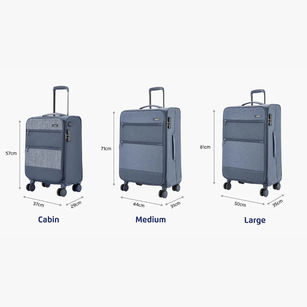 Safari Harmony Blue Trolley Bag with Anti Theft Zipper - Image 22