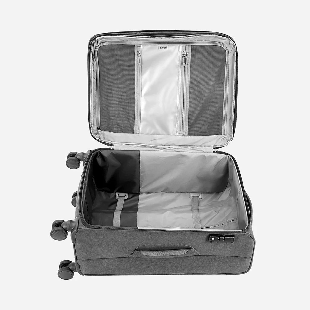 Safari Harmony Grey Trolley Bag with Dual Wheels & TSA Lock - Image 14