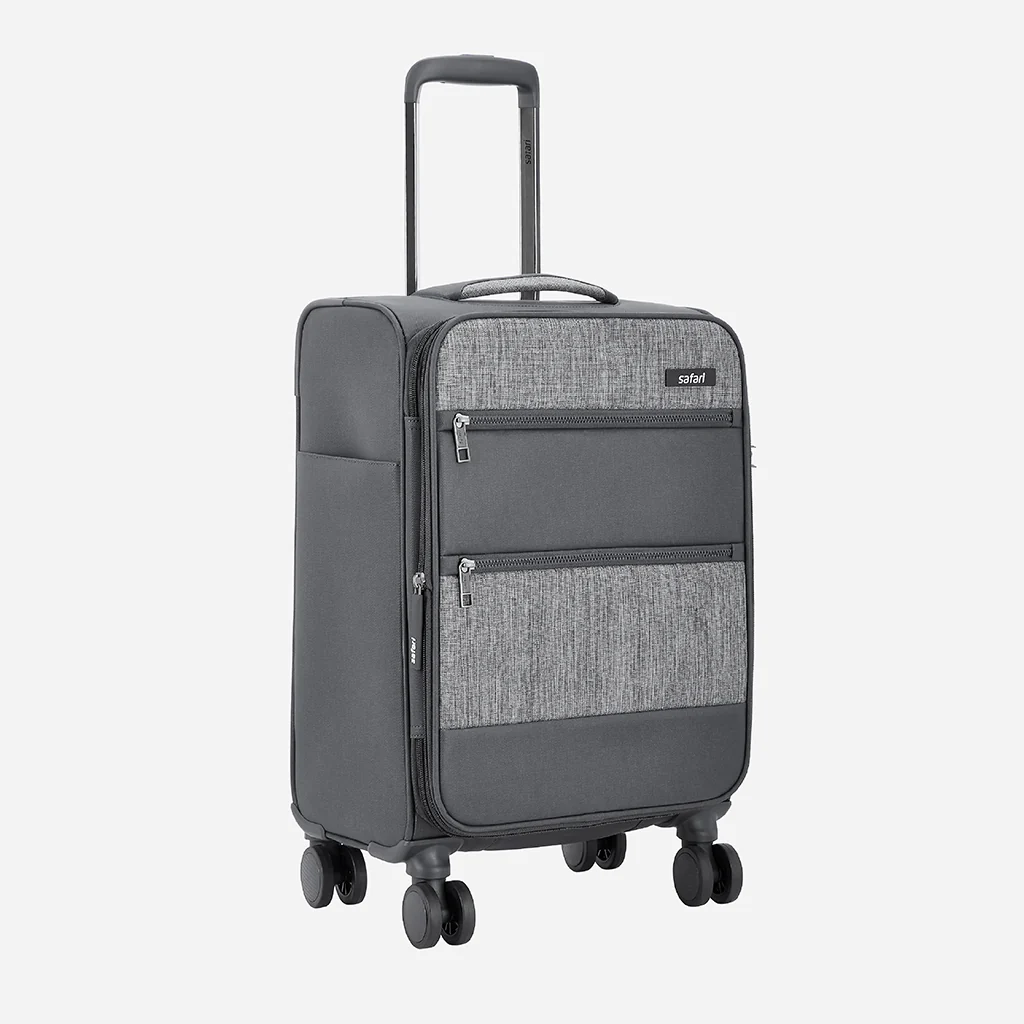 Safari Harmony Grey Trolley Bag with Dual Wheels & TSA Lock - Image 3