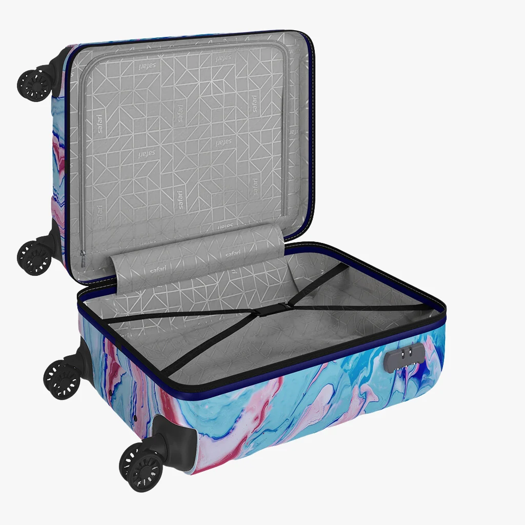 Safari Hue Printed Trolley Bag with Dual Wheels - Image 14