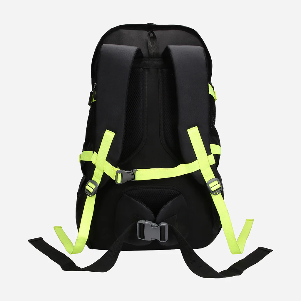 Safari Hulk 60L Black Overnighter Travel Rucksack with Ergonomic Straps & Back Padding - Image 4