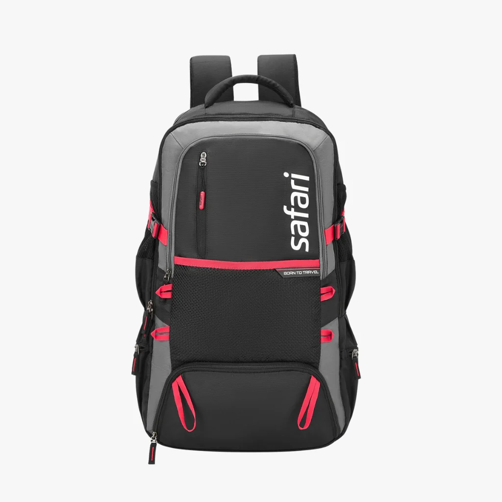 Safari Hunt 60L Overnighter Black Travel Rucksack with Ergonomic Straps & Back Padding - Image 2