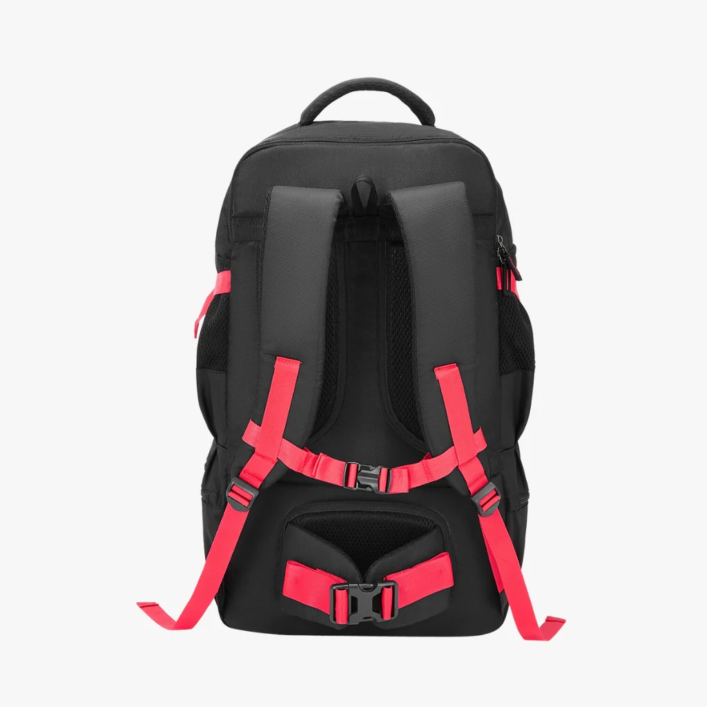 Safari Hunt 60L Overnighter Black Travel Rucksack with Ergonomic Straps & Back Padding - Image 4
