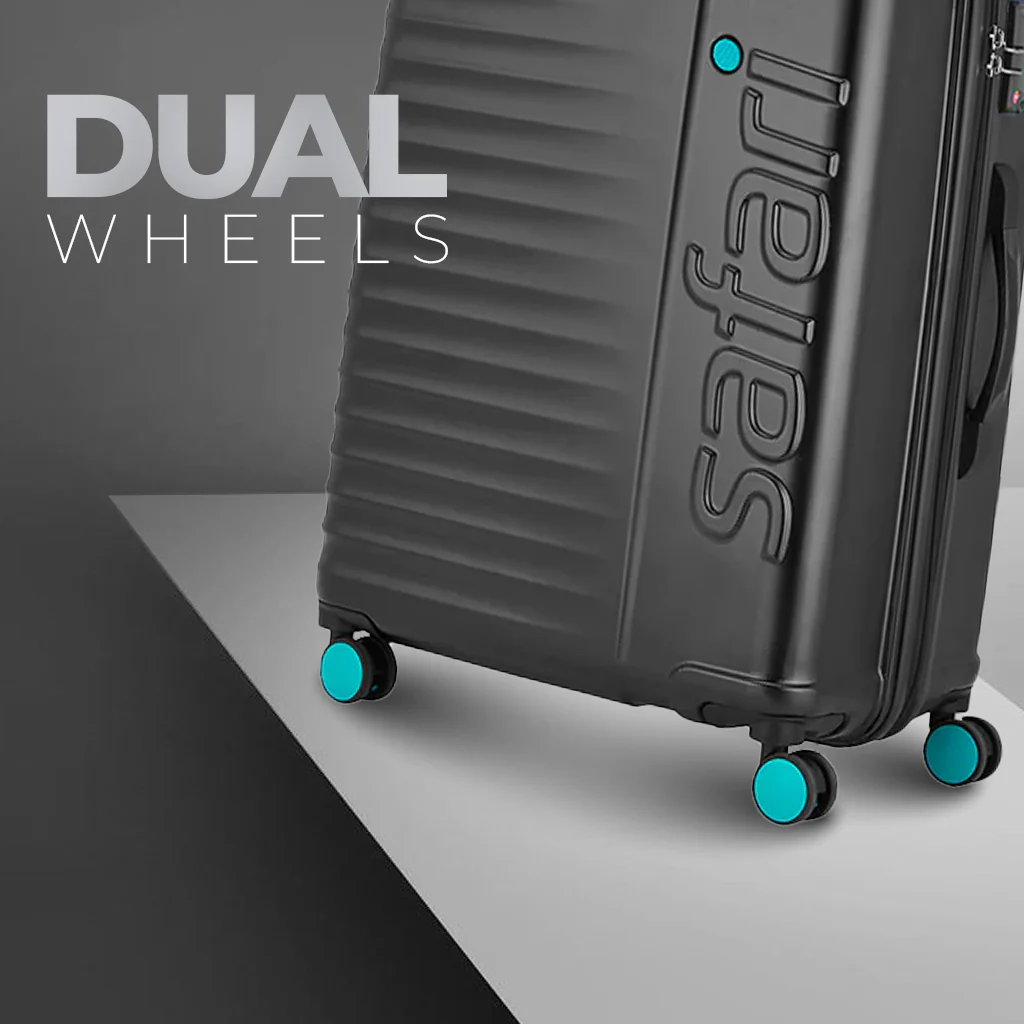 Safari Ignite Black Trolley Bag with TSA Lock & Dual Wheels - Image 16