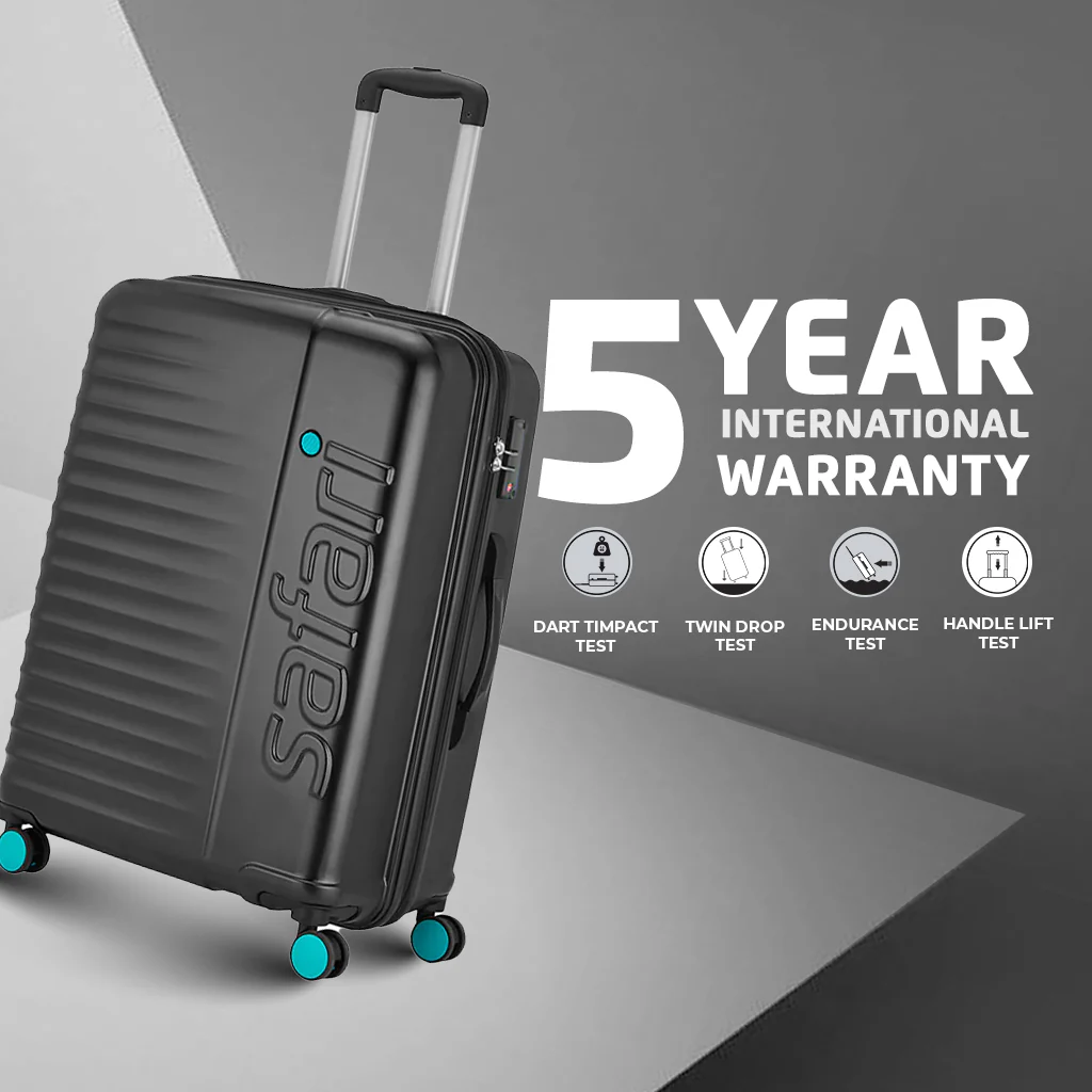Safari Ignite Black Trolley Bag with TSA Lock & Dual Wheels - Image 32
