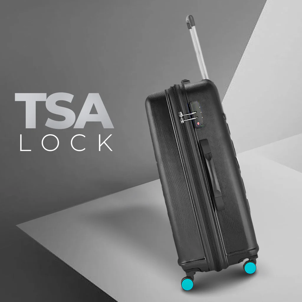 Safari Ignite Black Trolley Bag with TSA Lock & Dual Wheels - Image 6