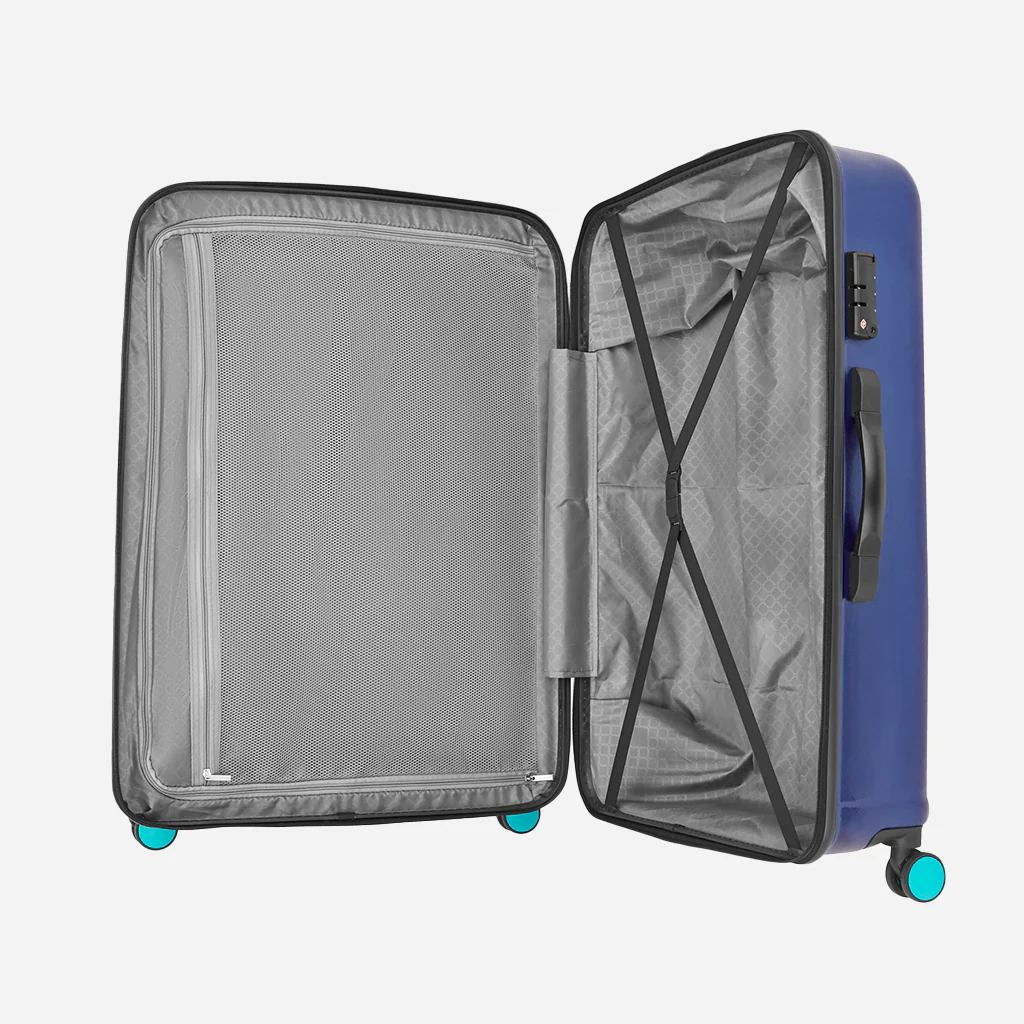Safari Ignite Blue Anti Theft Trolley Bag with TSA lock and Dual Wheels - Image 24