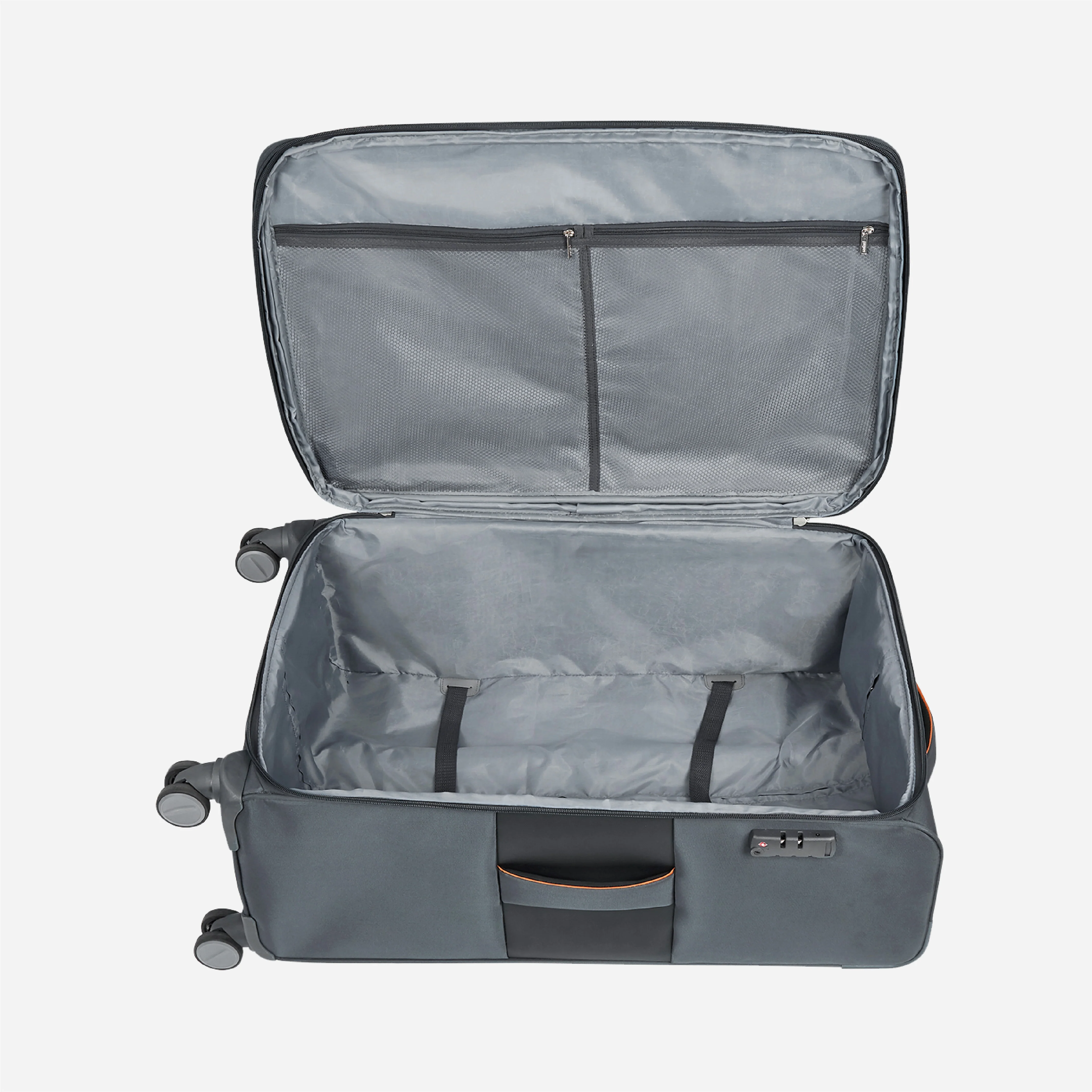 Safari Jetsetter Grey Trolley Bag with Anti Theft Zipper,TSA lock and Dual Wheels - Image 16
