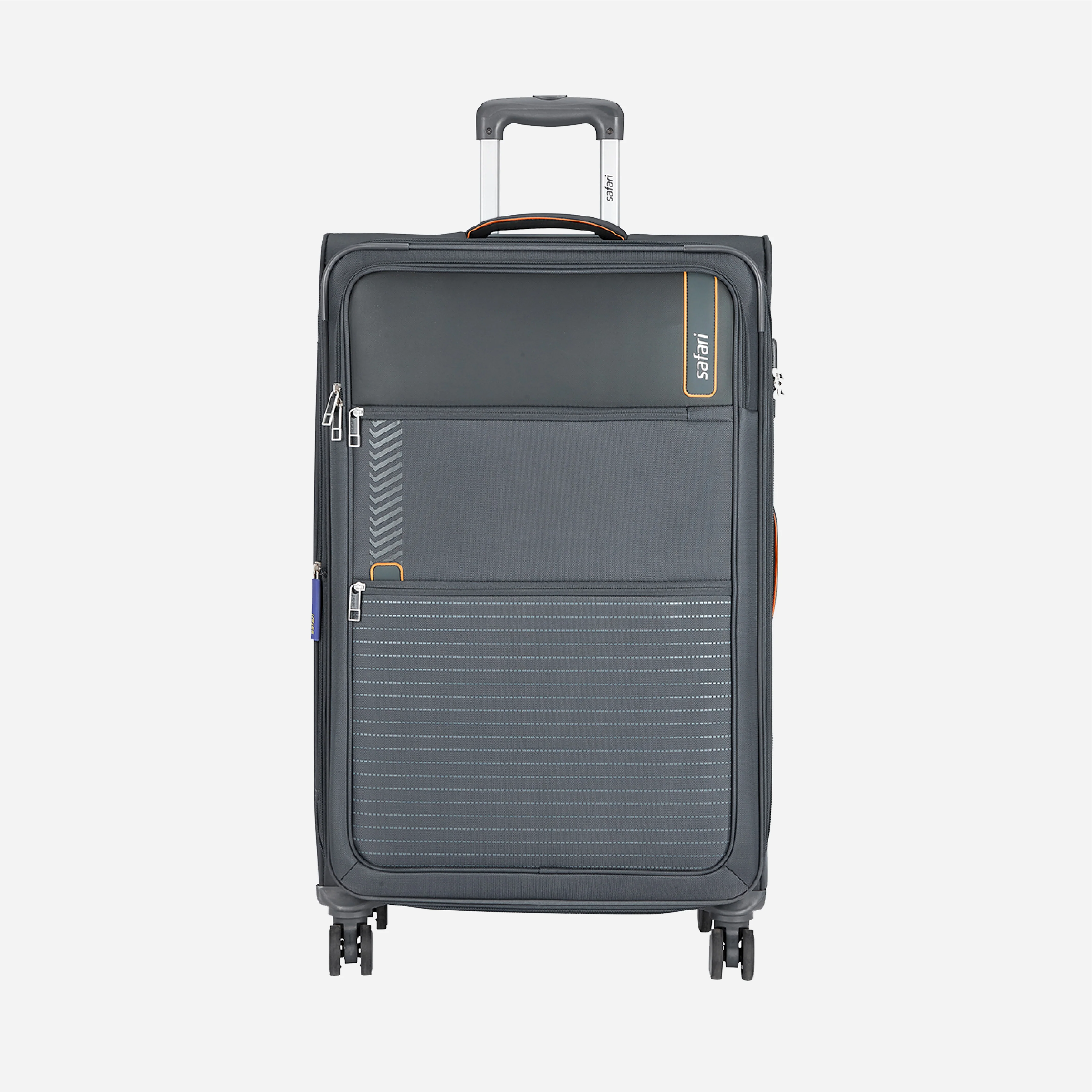 Safari Jetsetter Grey Trolley Bag with Anti Theft Zipper,TSA lock and Dual Wheels - Image 19