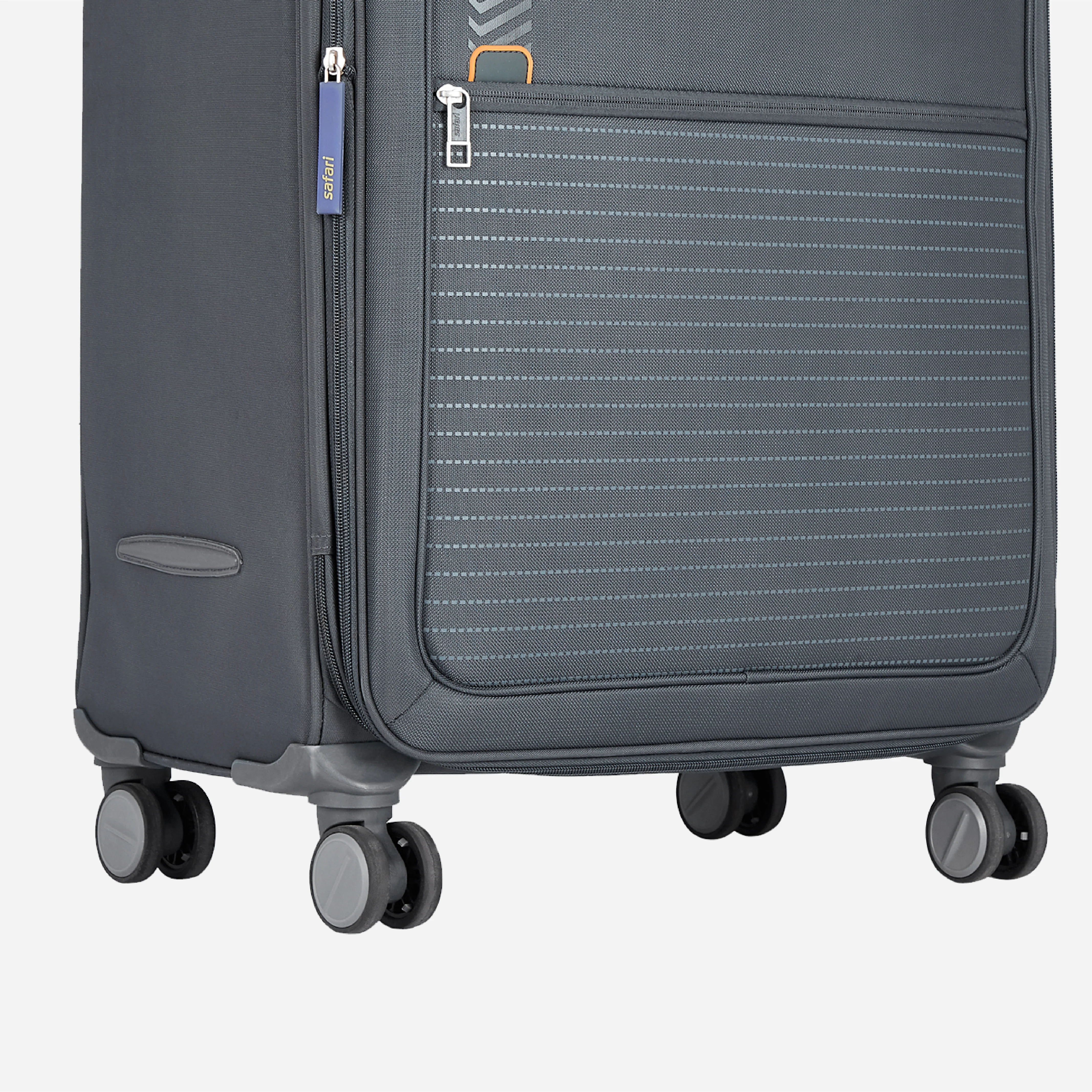 Safari Jetsetter Grey Trolley Bag with Anti Theft Zipper,TSA lock and Dual Wheels - Image 23